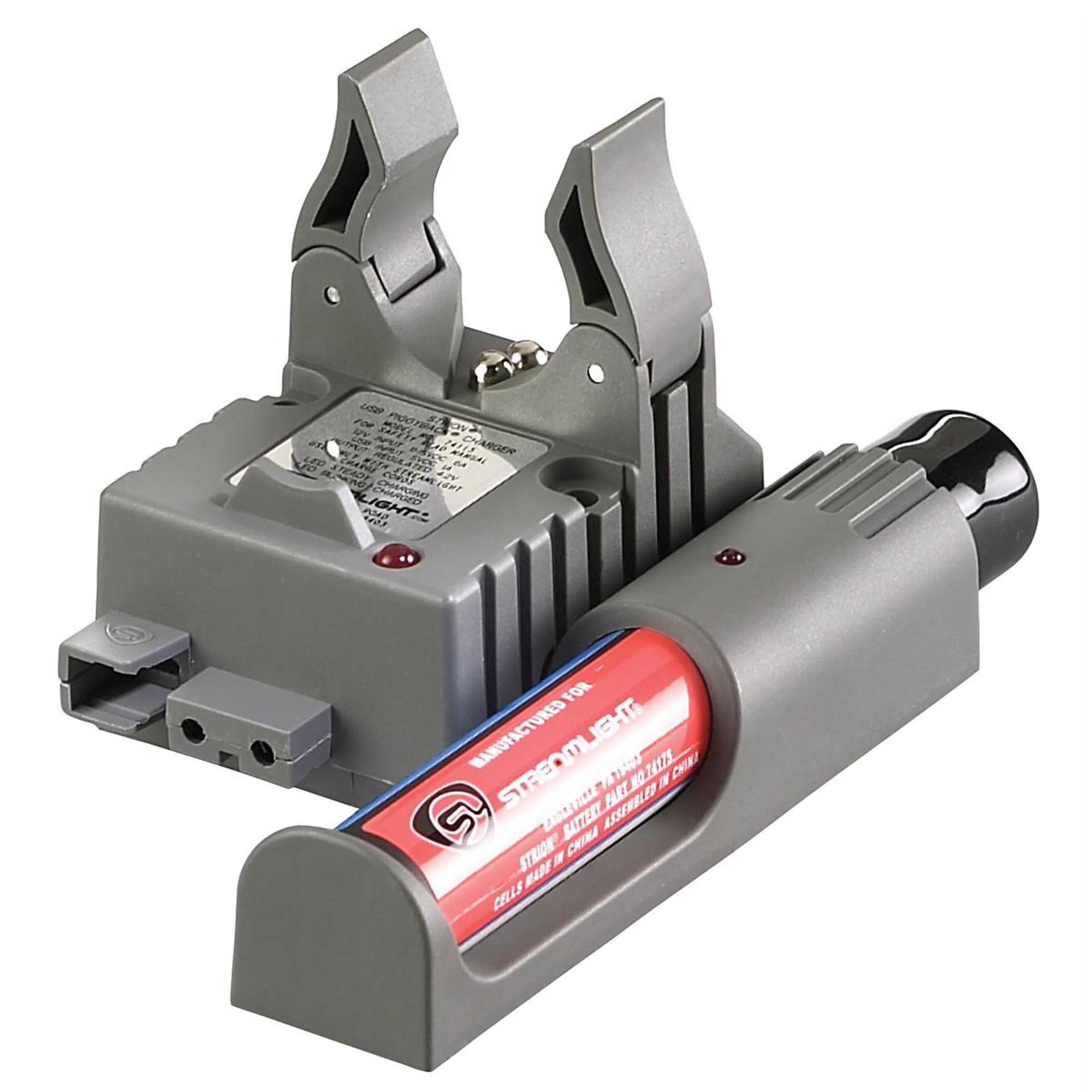 Streamlight Strion Piggyback Charger — MicroStream USB, Rechargeable, Red, Model# STL74115